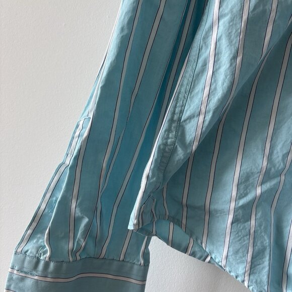 Abercrombie & Fitch Muscle Shirt Long Sleeve Mens Large Striped Y2K Preppy 2000s - Picture 7 of 14